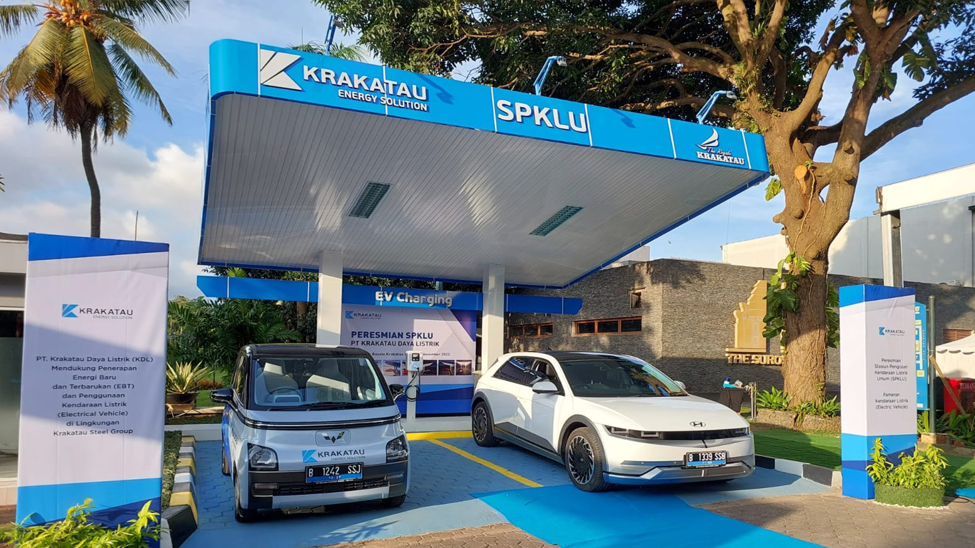 Stasiun pengisian Starvo di kawasan energi industri